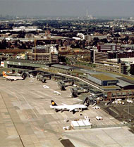 Luftaufnahme des Flughafens Bremen