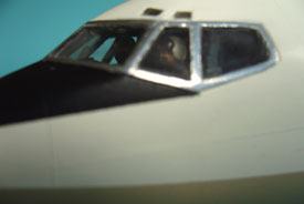 Foto von Cockpitfenstern