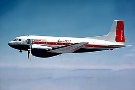 Bild einer Super DC-3 im Flug