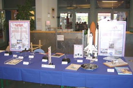 The model-display, comprising various air- and spacecraft