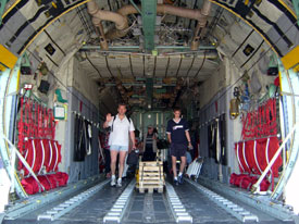 Frachtraum der C-130