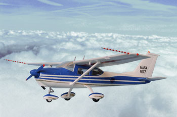 Bild von der Cessna 172K NASA 507