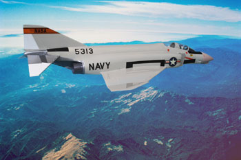 Bild von der McDonnell F-4A NASA 824
