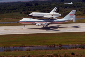Landung der Shuttle/SCA-Kombination