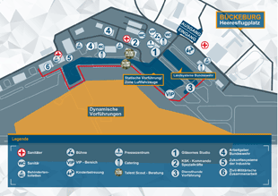 Lageplan des Heeresflugplatzes Bückburg