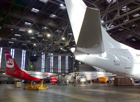 Indoor shot of hangar 2